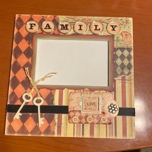 Colorful Family Love 6”x4” Picture Frame